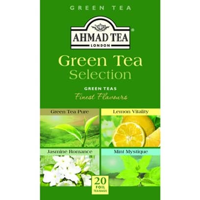 Ahmad Tea | Green Tea Selection 4 Flav.20 Foil Teabags