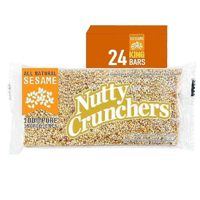 All Natural Sesame Nutty Crunchers Sesame Bar 2.15oz(60g)x24