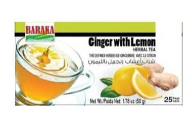 Baraka Ginger With Lemon Herbal Tea 25 bag