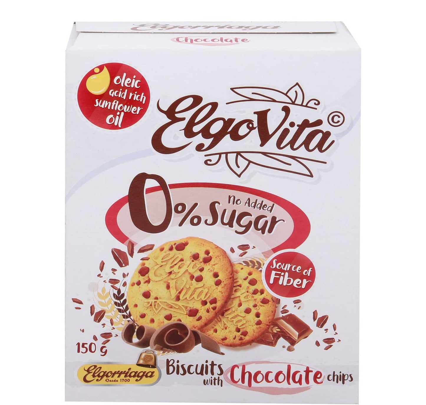 Elgovita Biscuits With Chocolate Chips 150g