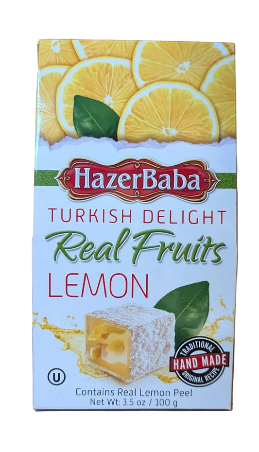 HAZRBABA_TURKISH DELIGHT REAL FRUITS LEMON 3.5OZ(100G)