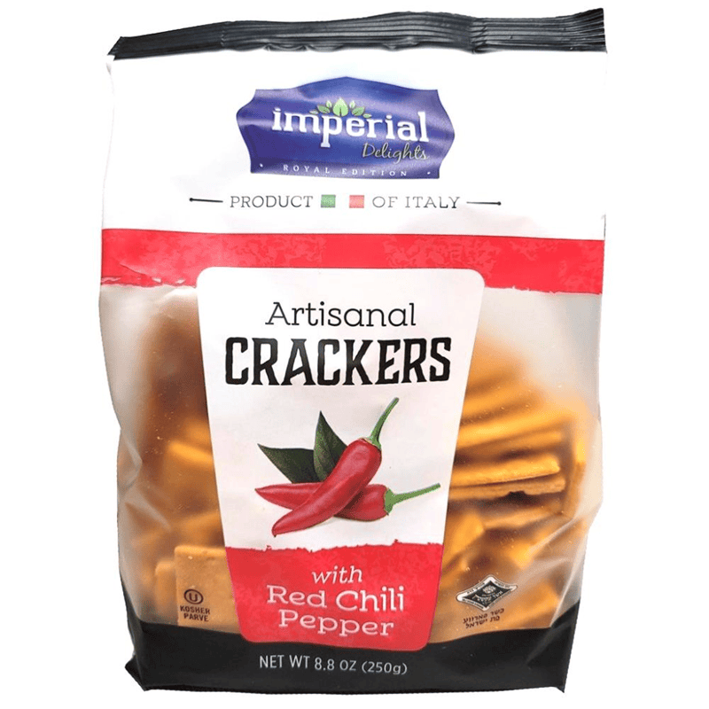 Imperial Artisanal Crackers With Red Chili Pepper 8.8OZ(250g)