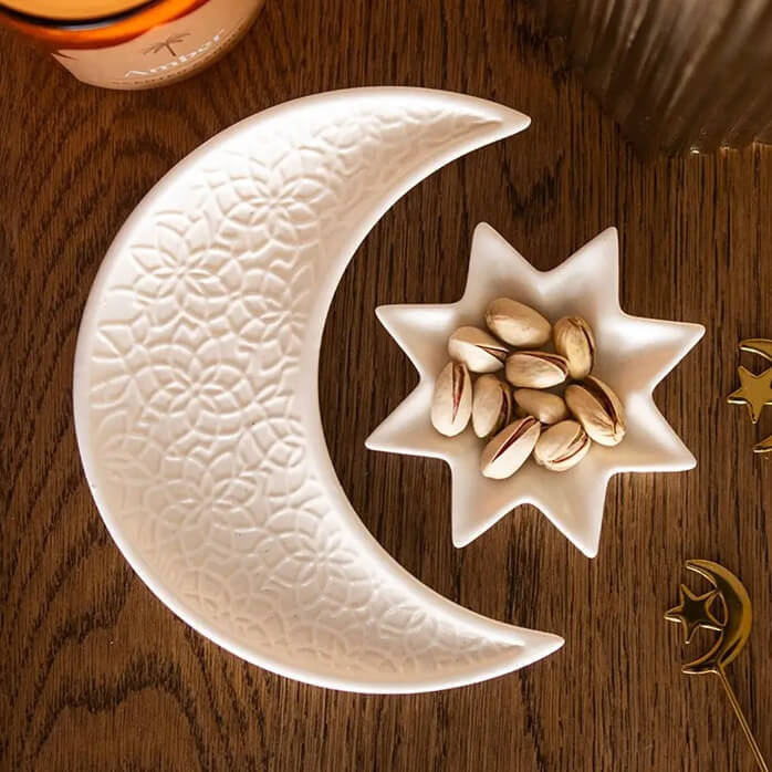 Ramadan Crescent & Star Trinket Dishes (Set)