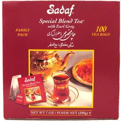 Sadaf Special Blend Tea With Earl Grey 100Teabags 7oz_200