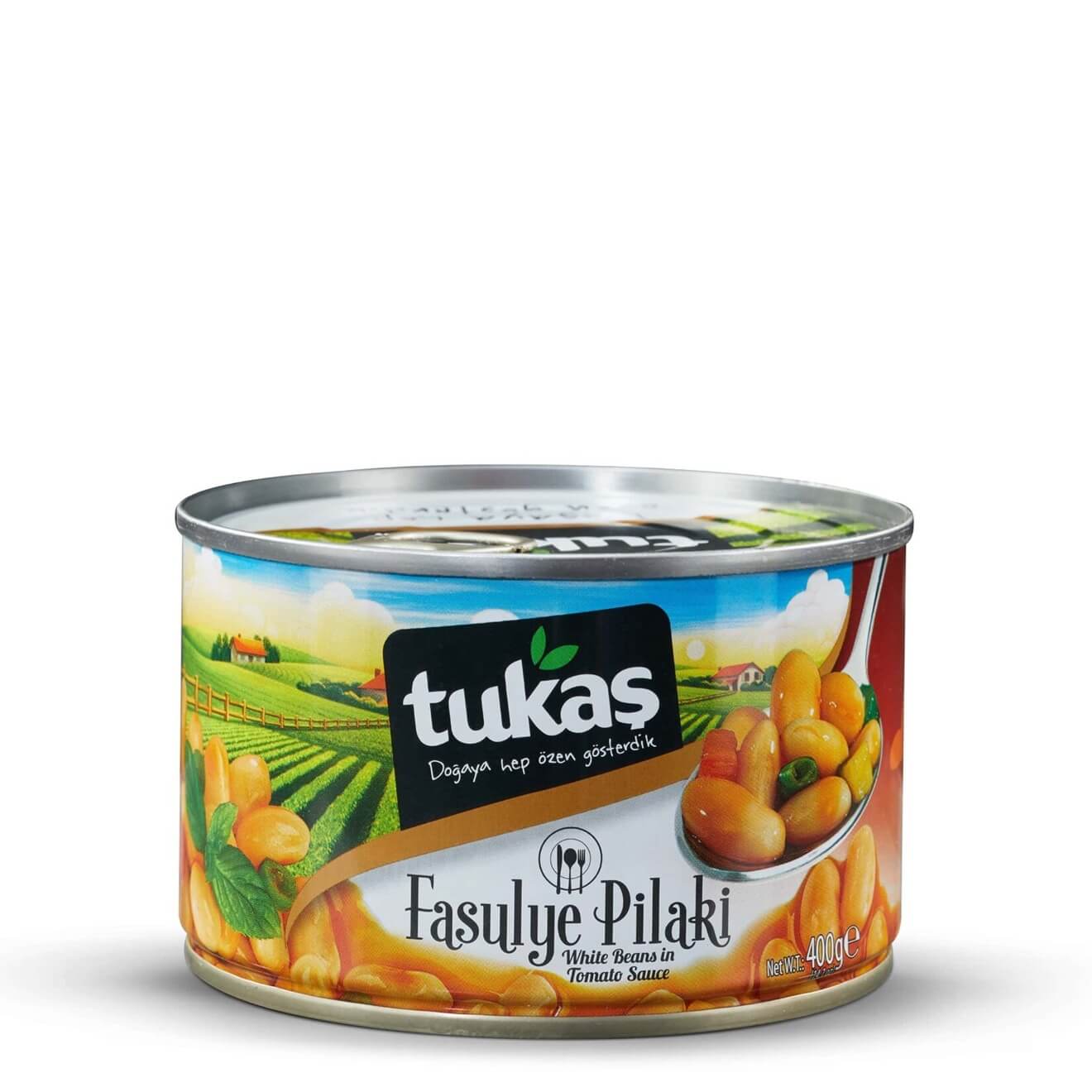 Tukas White Beans In Tomato Sauce 14.1oz(400g)