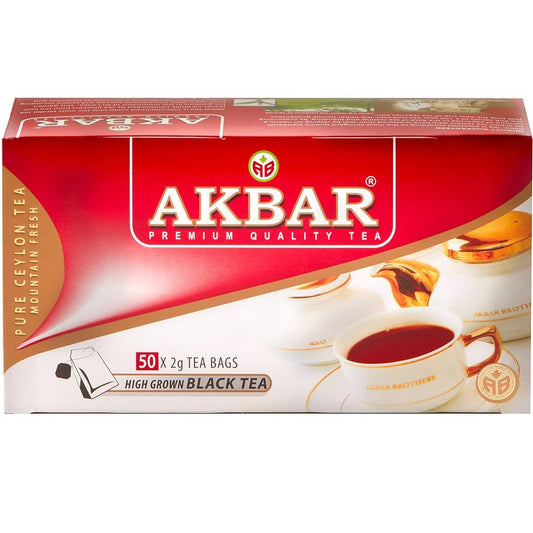 Akbar | Pure Ceylon Tea 50x2g Teabags