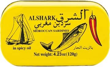 ALSHARK - Moroccan Sardines in spicy Oil 120 g 