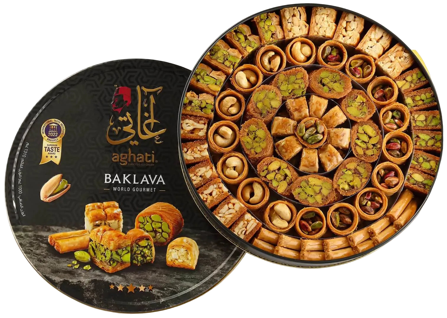 Aghati Assorted Baklava With Pistachio & Cashew 35.27Oz(1000g)