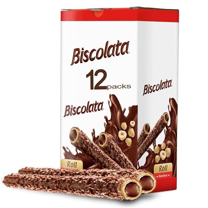 Biscolata Wafer Roll 12 packs 