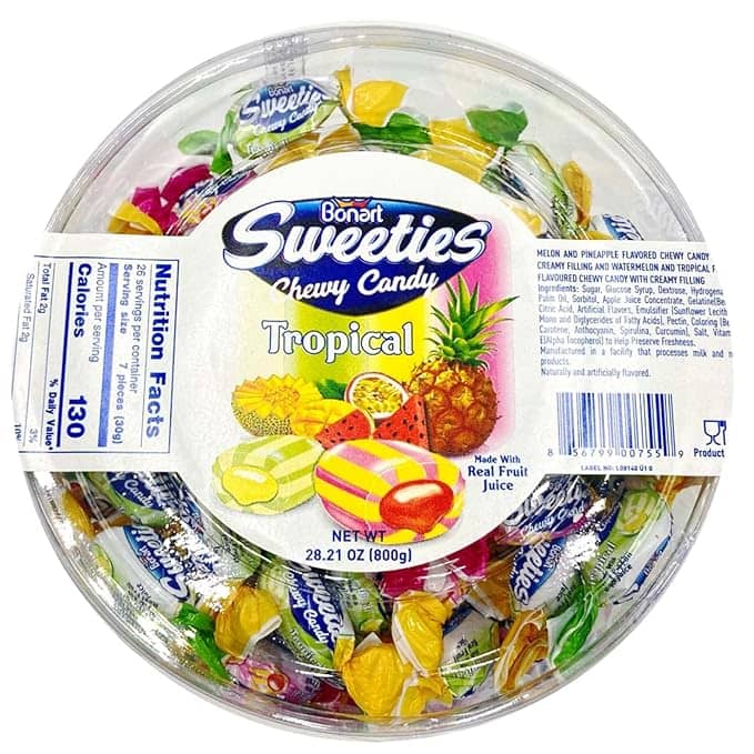 Bonart Sweeties Chewy Candy Tropical 29.21oz(800g)