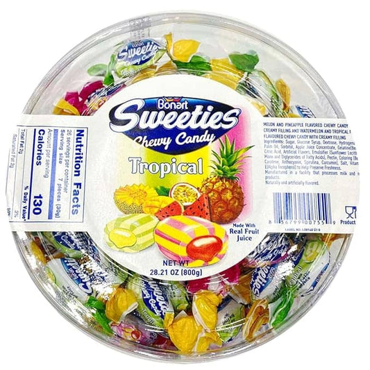 Bonart Sweeties Chewy Candy Tropical 29.21oz(800g)