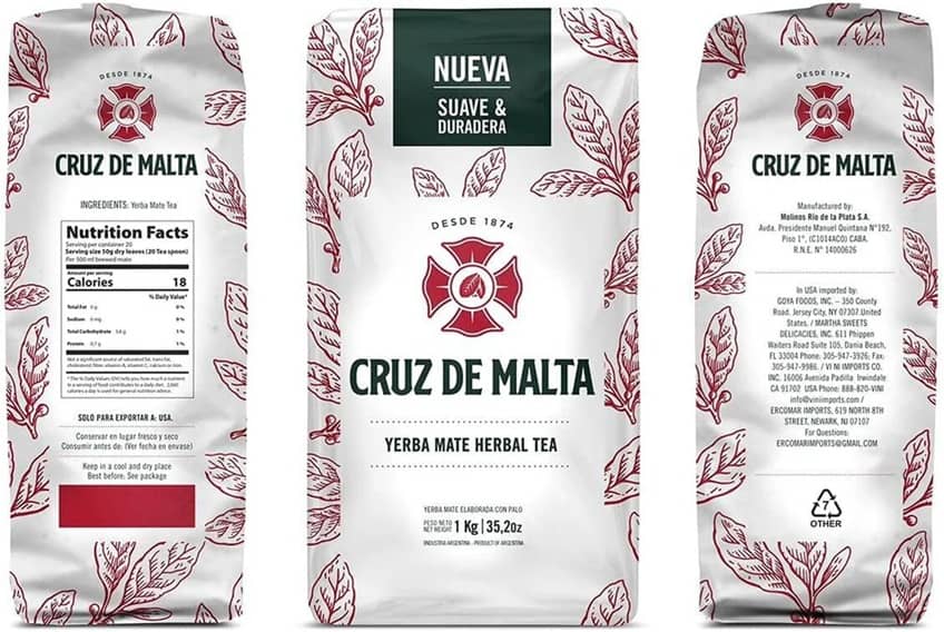 Cruz De Malta | Yerba Mate Herbel Tea 17.6Oz(500g)