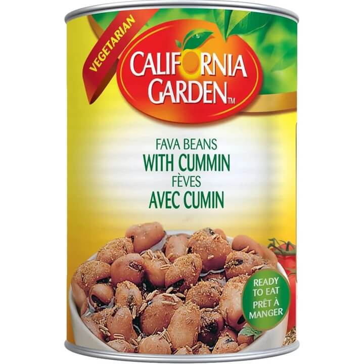 California Garden Fava Beans With Cummin 16OZ.(450g)
