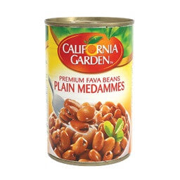 California Garden Premium Fava Beans Plain Medammes 16OZ.(450g)