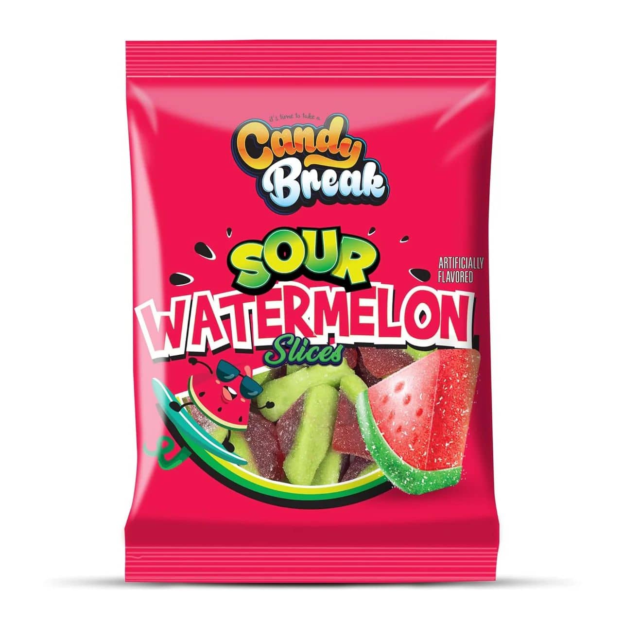 Candy Break Sour Water Melon Gummy 4oz(113.5g)