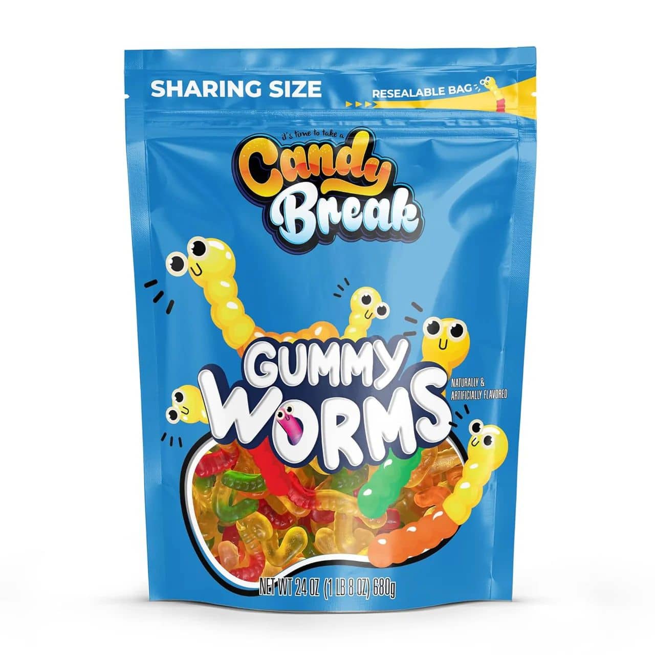 Candy Break Worms Gummy 4oz(113.5g)