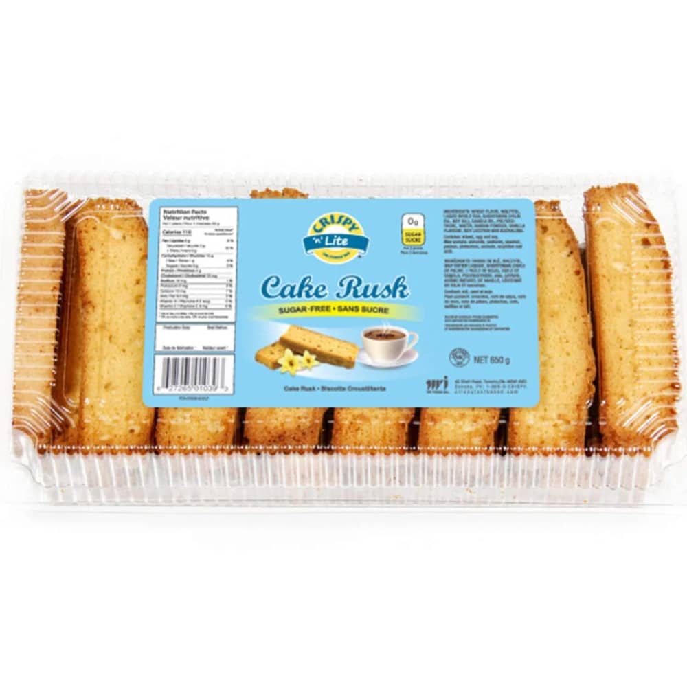 Crispy Sugar Free Cake Rusk Case 14 Pieces(600g)