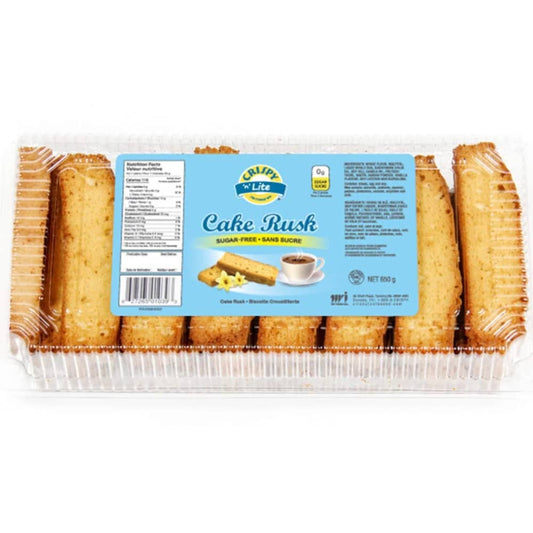 Crispy Sugar Free Cake Rusk Case 14 Pieces(600g)
