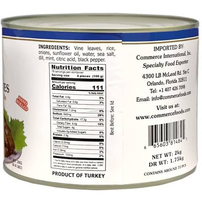 Eastern Fast | Stuffed Grape Leaves 4.4Lbs 2kg