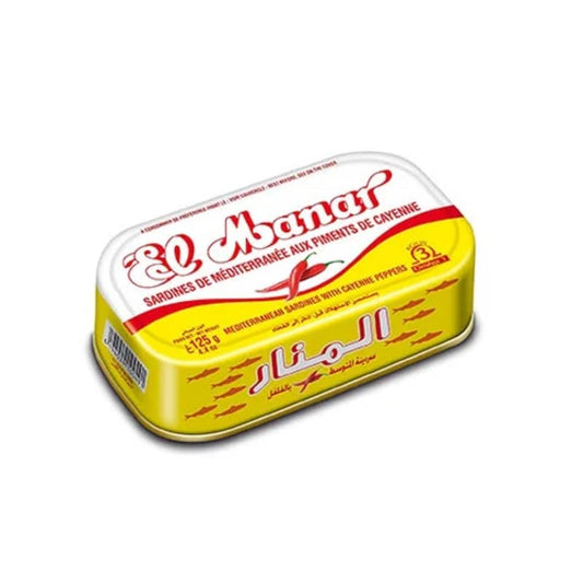ALManar |Mediterranean Sardines With Cayenine Peppers 125g