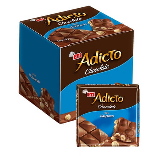 Eti Adicto Chocolate With Hazelnuts 2.11OZ(60g)