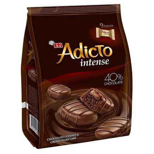 Eti | Adicto 40%Chocolate Coverd & Cream Filled Cake 144g
