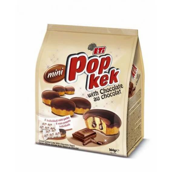 Eti Mini Pop Kek With Chocolate 144g