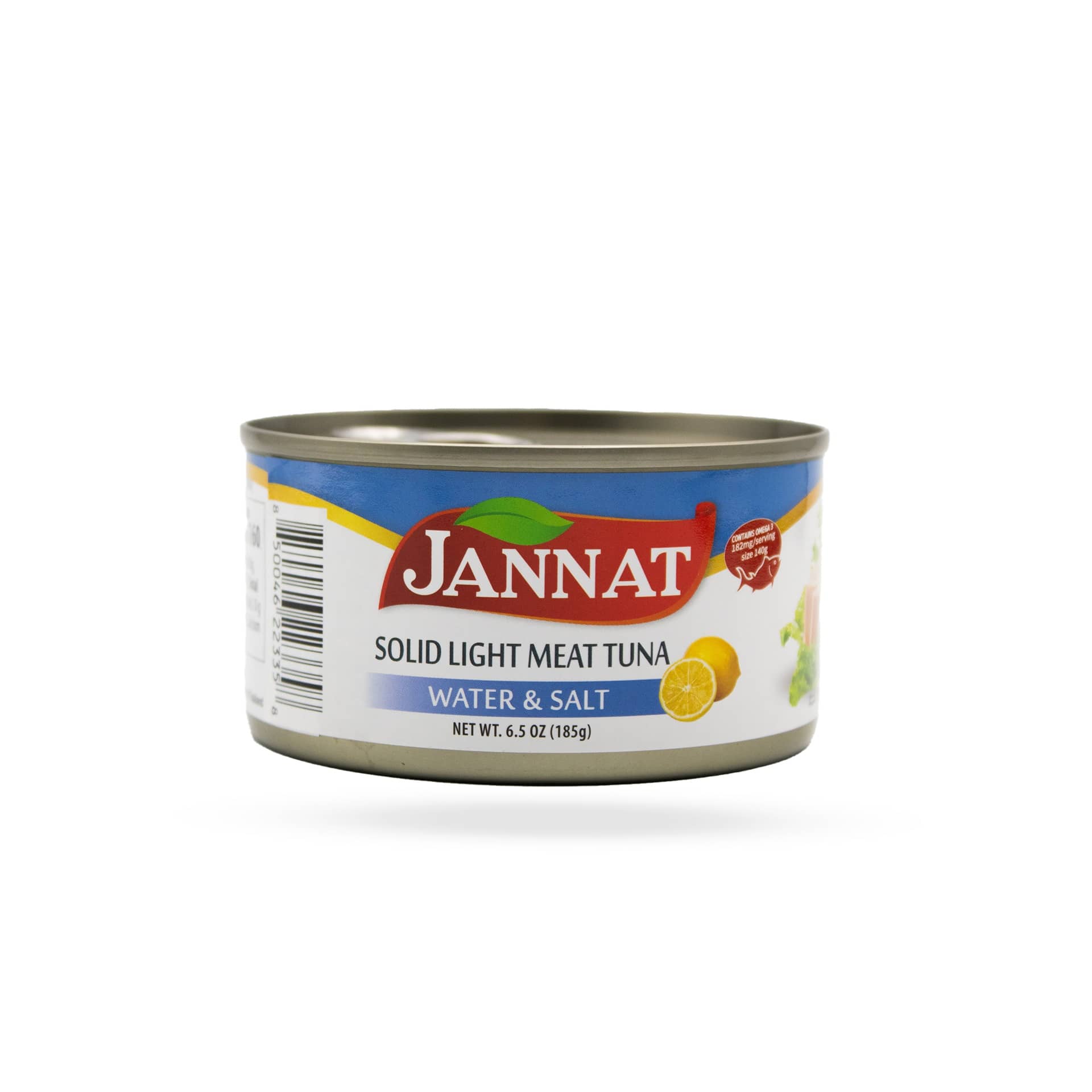 Jannat Solid Light Meat Tuna Water & Salt 6.5oz(185g)