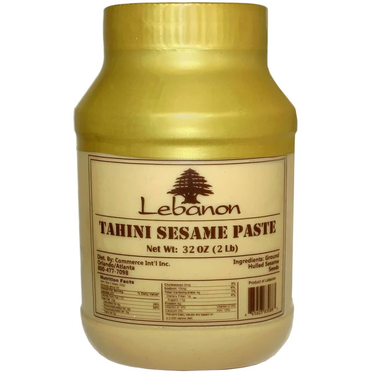 Lebanon Tahini Sesame Paste 32OZ(2LB)