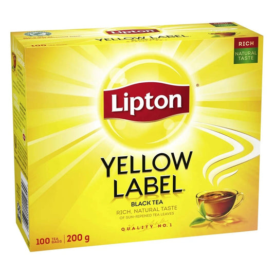 Lipton Yellow Label Black Tea 100Teabags 7.05OZ(200g)