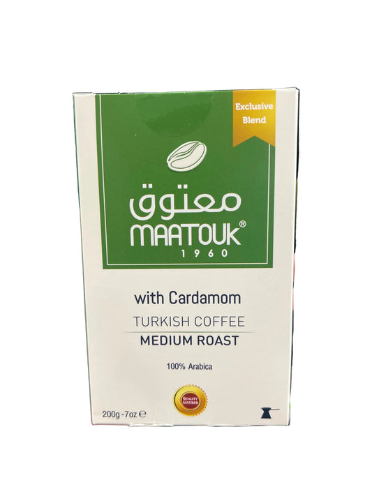 Mattouk Turkish Coffee With Cardamom Medium Roast 200g