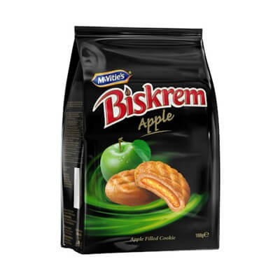 Mcvities Biskrem Apple Filled Cookie 5.6oz(160g)