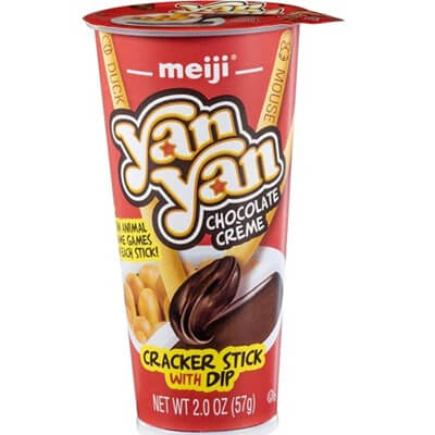Meiji Cracker Stick With Chocolate Dip 2.0oz(57g)
