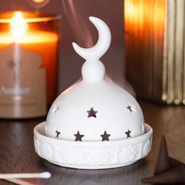 Mosque Incense Cone and Tealight Holder