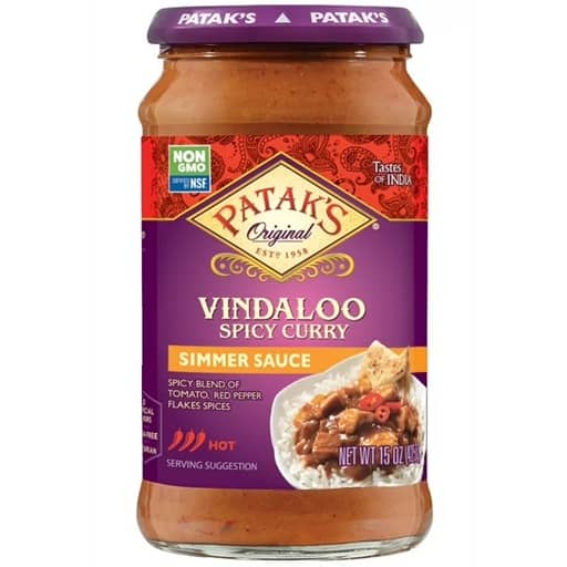 Patak's Vindaloo Spicy Curry Sauce 15oz(425g)