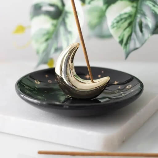 Ramadan Gold Crescent Incense Holder 