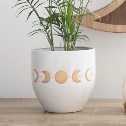 Ramadan Moon Phases Ceramic Planter 