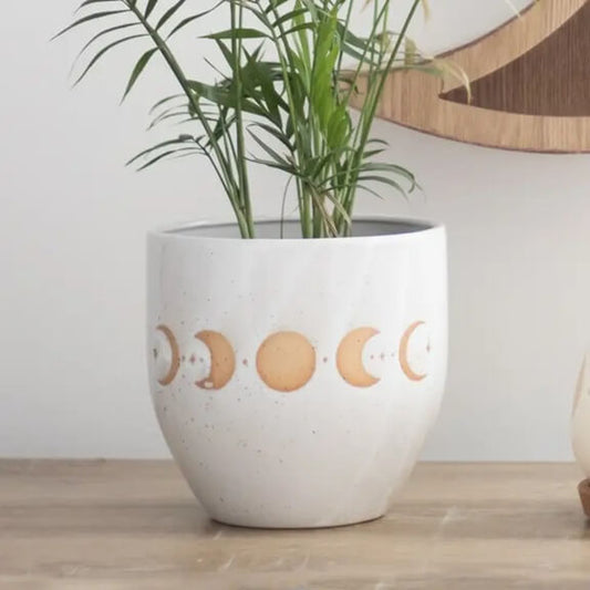 Ramadan Moon Phases Ceramic Planter 