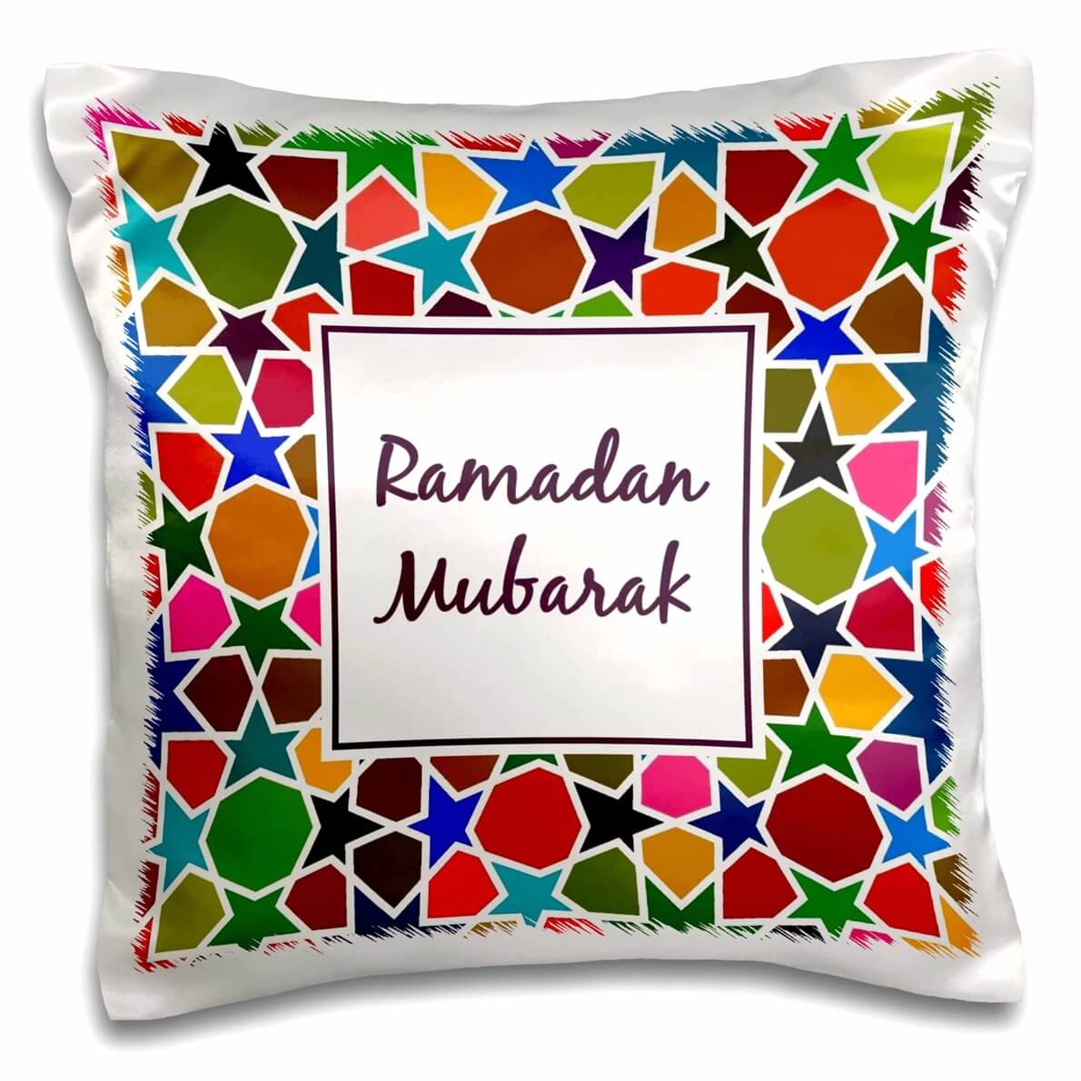 Ramadan Mubarak Mosaic Pillow Case 