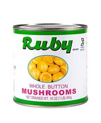 Ruby Whole Button Mushroom 16oz(454g)
