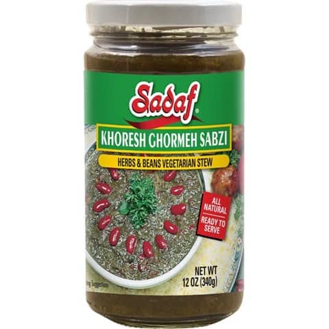 Sadaf Ghormeh Sabzi Herbs & Beans Vegetarian Stew 12oz.(340g)