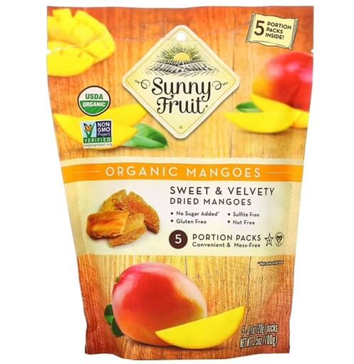 Sunny Fruit Organic Dried Mangos 8oz(250g)