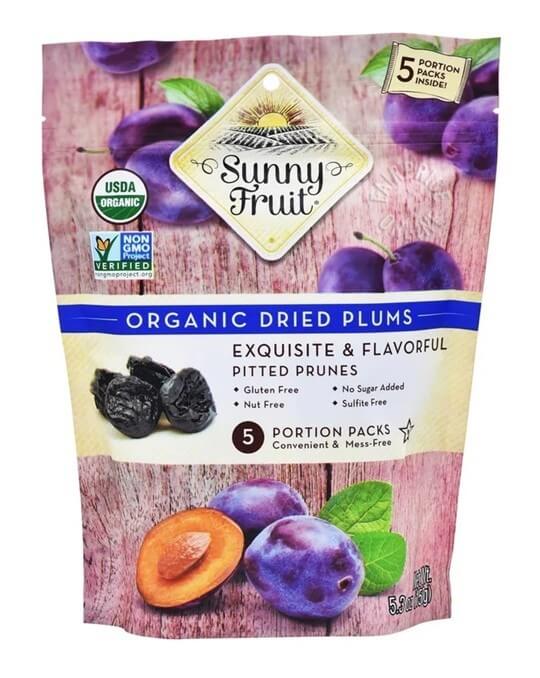 Sunny Fruit Organic Dried Plums 8oz(250g)