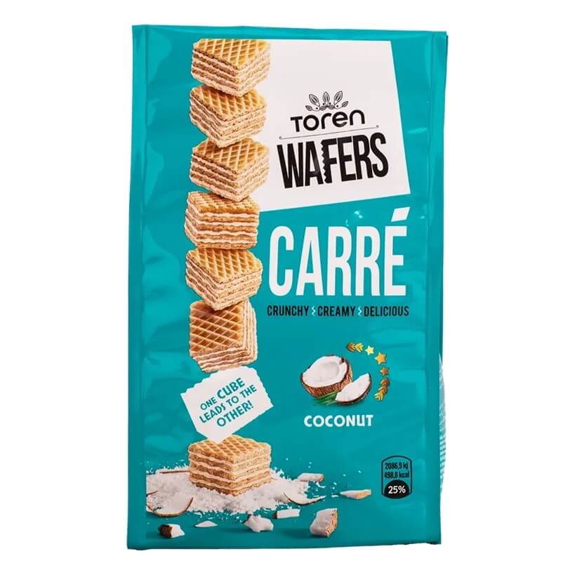 Toren Wafers | Carre Crunchy Cocoa Wafer 4.40oz(125g)
