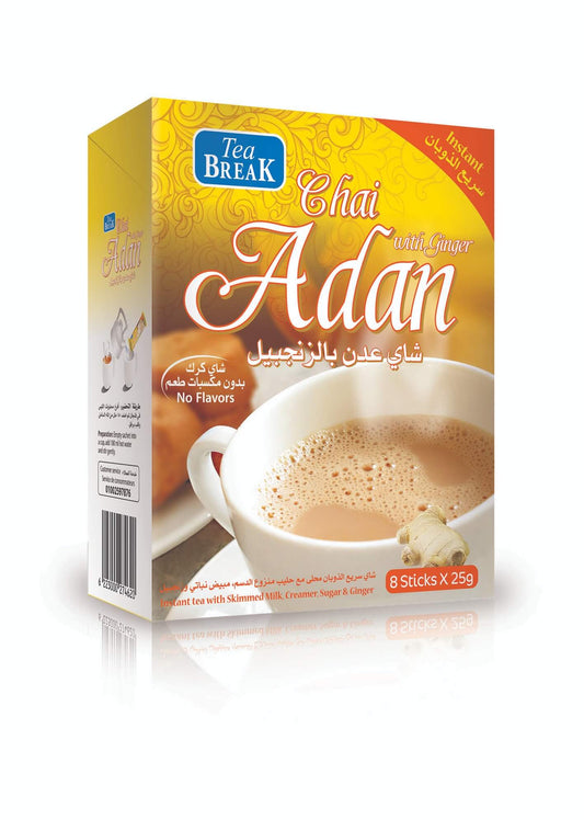 Tea Break Chai Adan With Ginger 8 sticks x 25g 