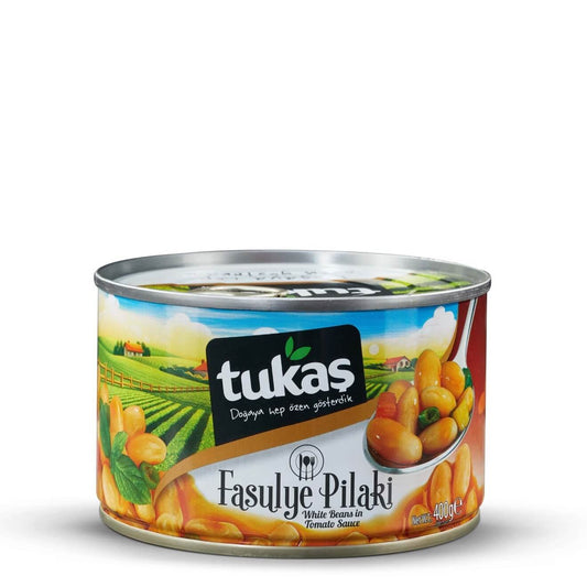Tukas White Beans In Tomato Sauce 14.1oz(400g)