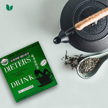 Dieter | China Organic Green Tea 100% Natural Herbal Drink No Caffeine 2.12 OZ